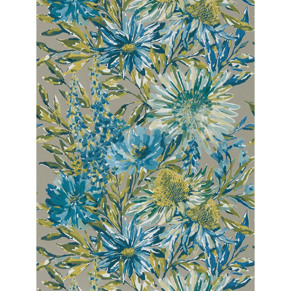 Floreale Wallpaper 111496 by Harlequin in Cornflower Gilver